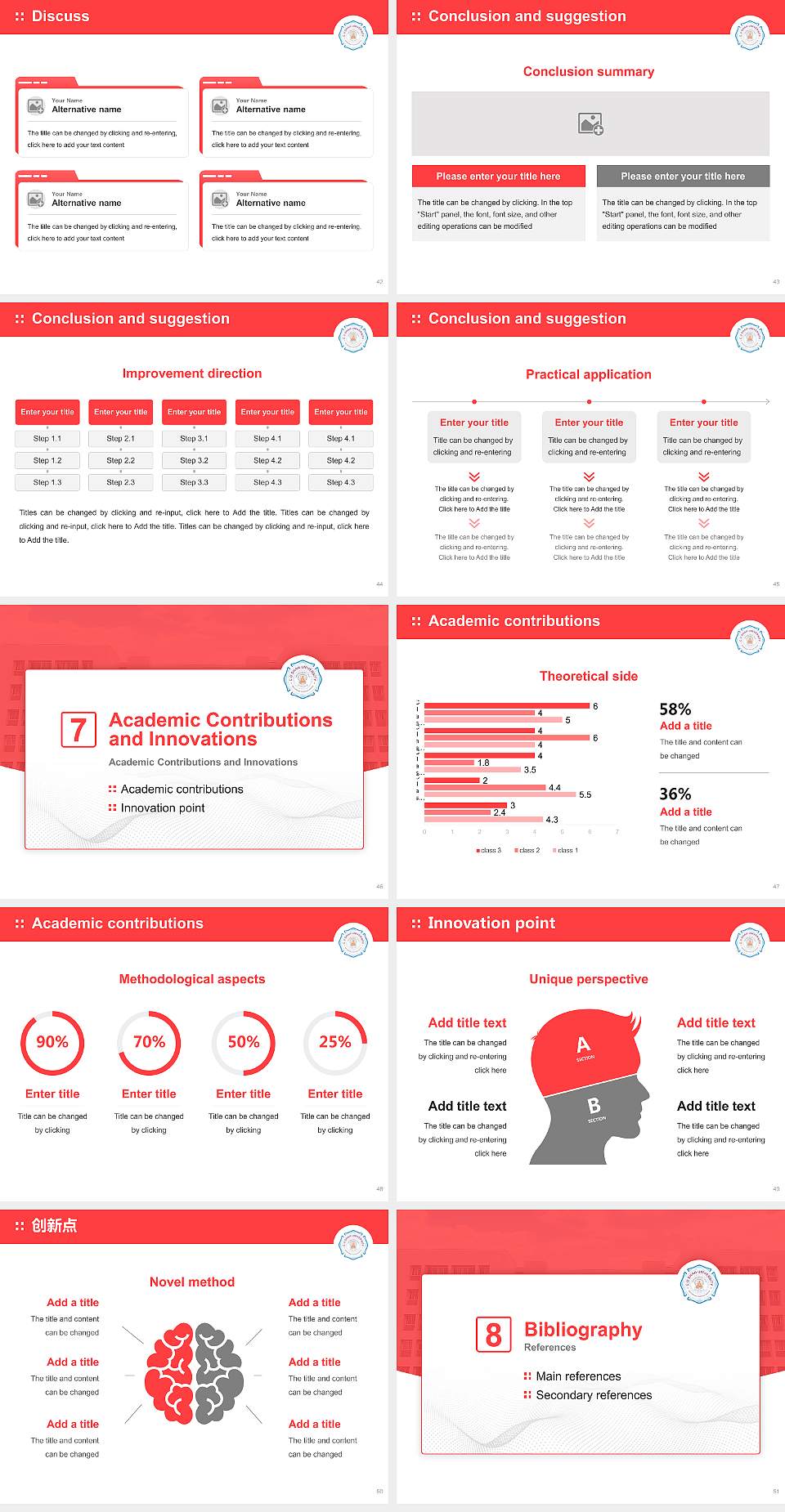 C.U. Shah University Graduation Thesis Defense PPT Template4:3 ratio PPT effect preview image6