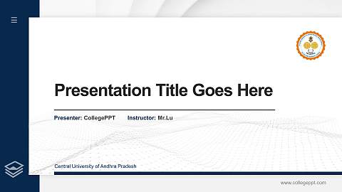 Central University of Andhra Pradesh Thesis Proposal/Graduation Defense PPT Template