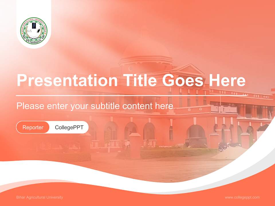 Bihar Agricultural University Lecture Sharing and Networking Event PPT Template4:3 ratio PPT effect preview image4