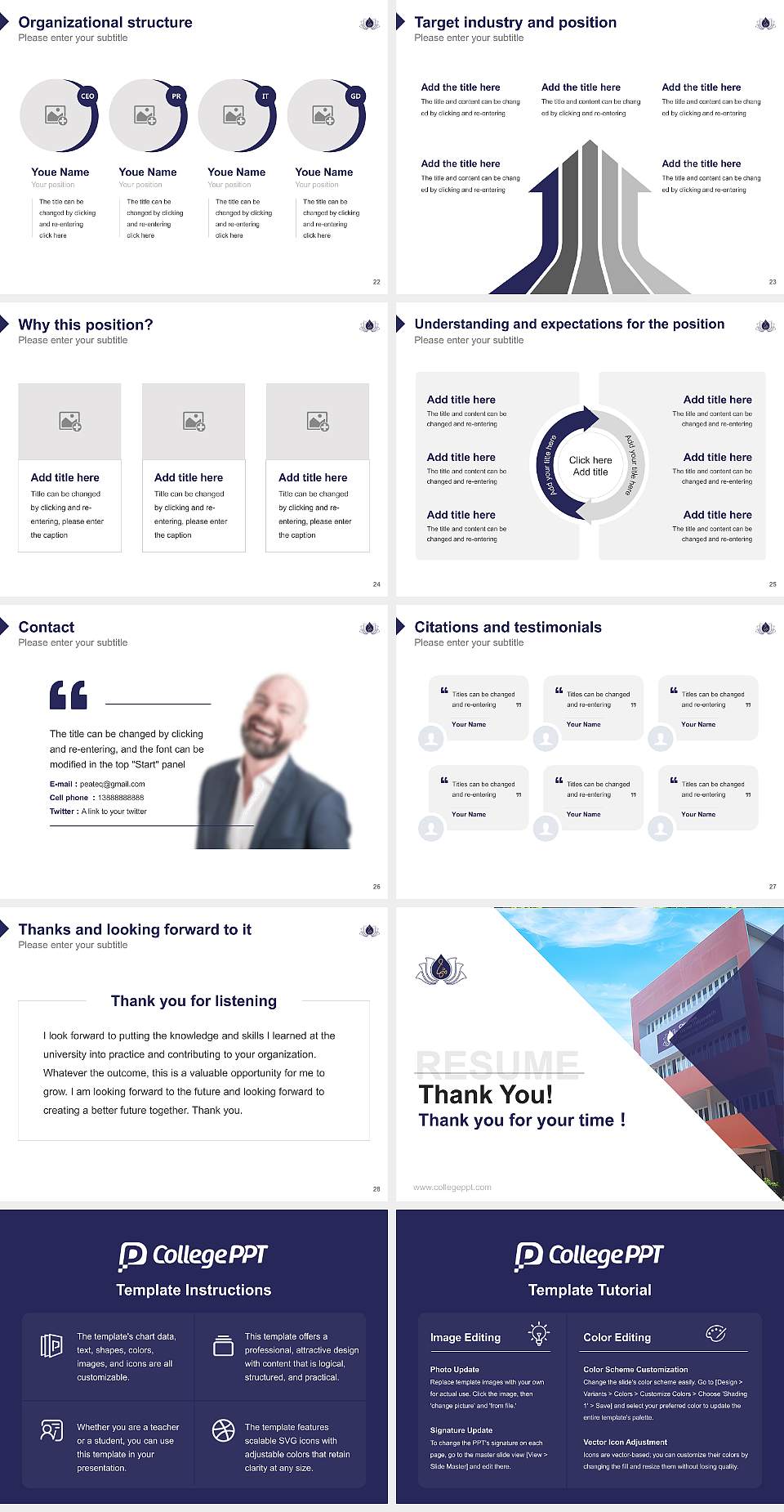 Chinmaya Vishwavidyapeeth Resume PPT Template4:3 ratio PPT effect preview image4