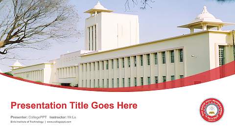 Birla Institute of Technology Course/Courseware Creation PPT Template