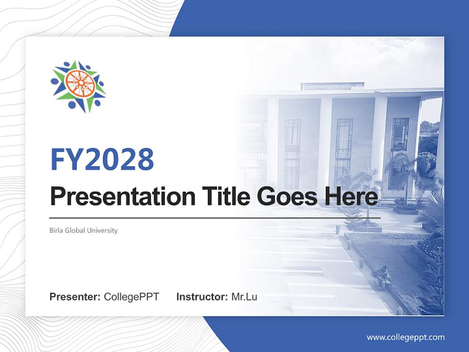 Birla Global University Academic Presentation/Research Findings Report PPT Template4:3 ratio PPT effect preview image5