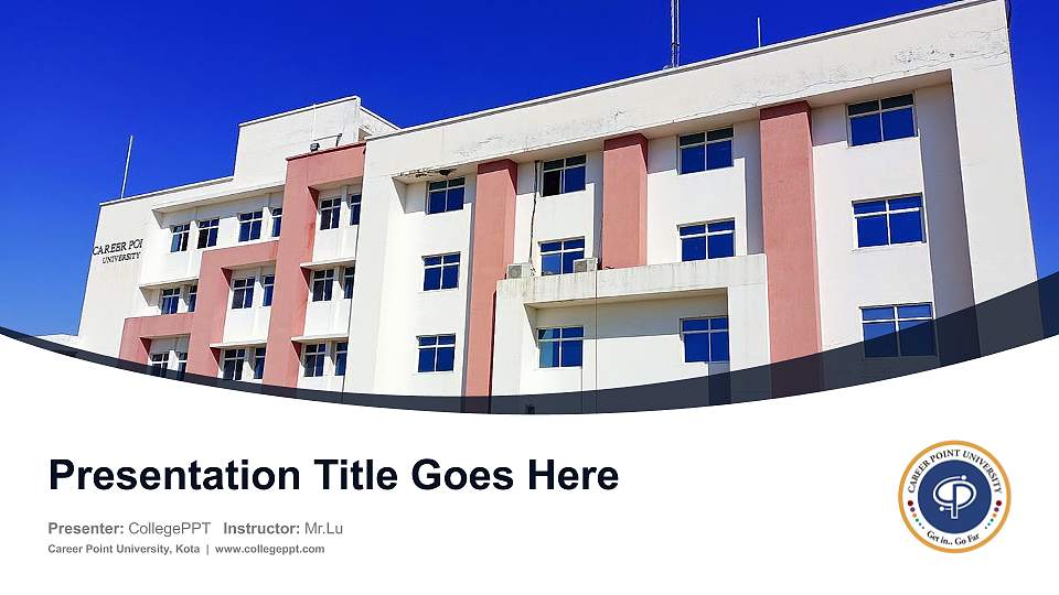 Career Point University, Kota Course/Courseware Creation PPT Template16:9 ratio PPT effect preview image