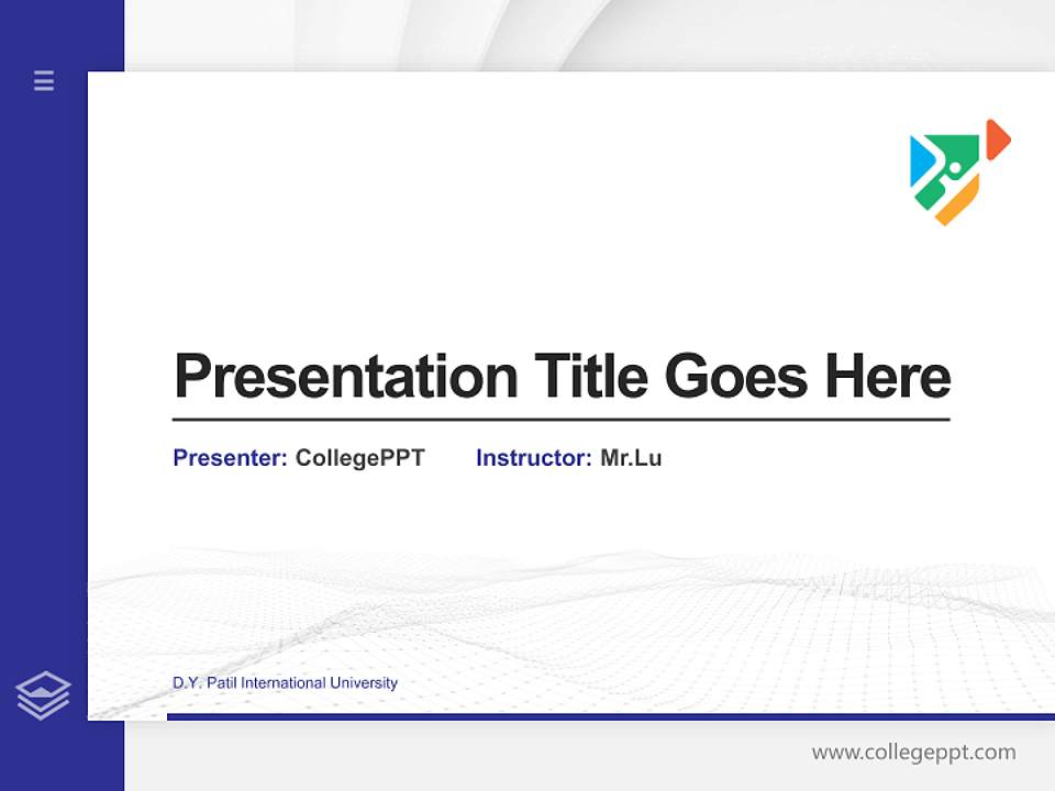 D.Y. Patil International University Thesis Proposal/Graduation Defense PPT Template4:3 ratio PPT effect preview image5