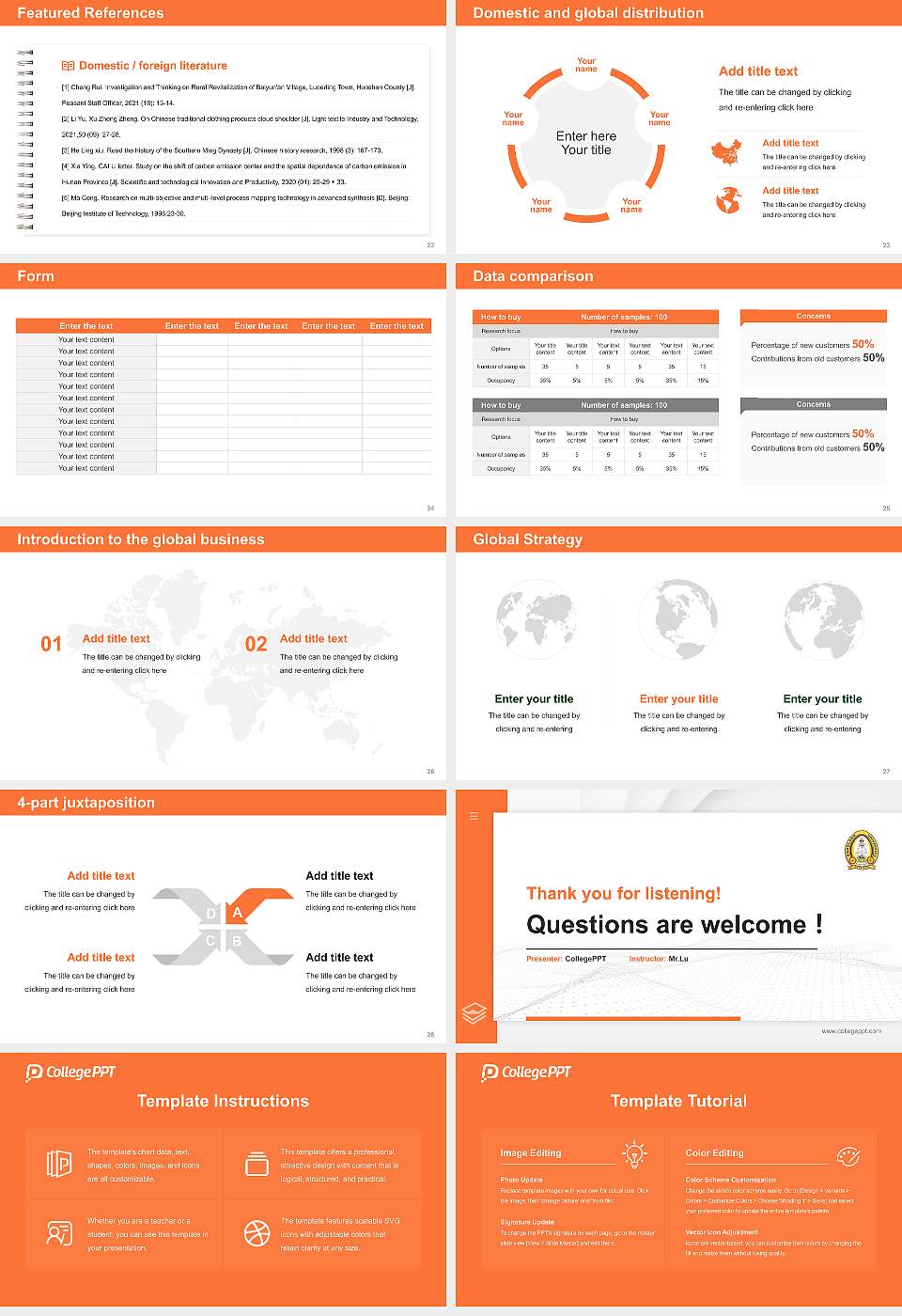 Bodoland University Thesis Proposal/Graduation Defense PPT Template16:9 ratio PPT effect preview image4