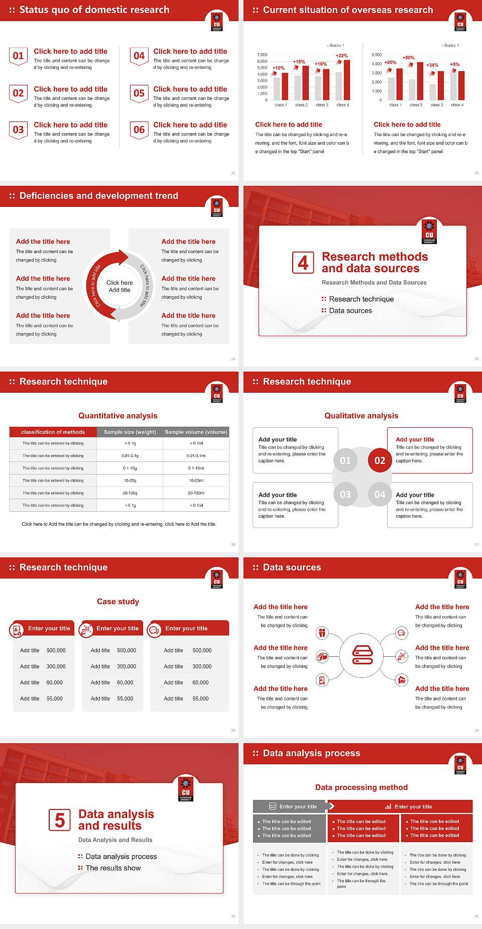 Chandigarh University Graduation Thesis Defense PPT Template4:3 ratio PPT effect preview image4