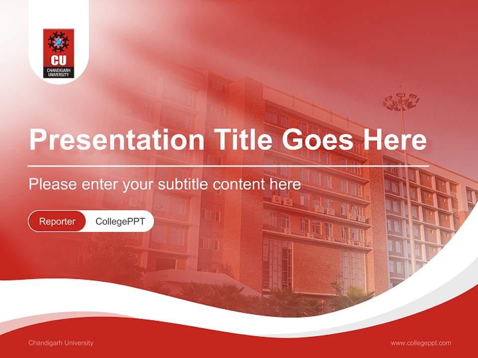 Chandigarh University Lecture Sharing and Networking Event PPT Template4:3 ratio PPT effect preview image4