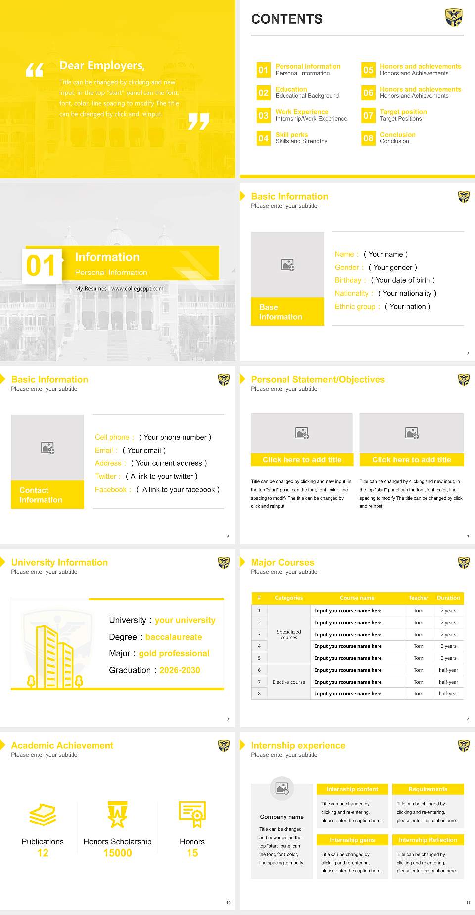 Datta Meghe Institute of Higher Education & Research Resume PPT Template4:3 ratio PPT effect preview image2