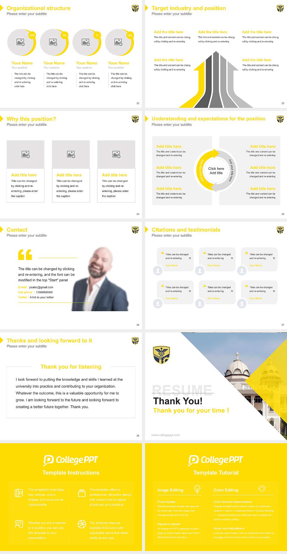 Datta Meghe Institute of Higher Education & Research Resume PPT Template4:3 ratio PPT effect preview image4