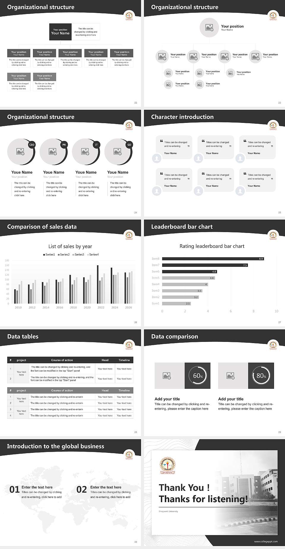 Bhagwant University Academic Presentation/Research Findings Report PPT Template4:3 ratio PPT effect preview image4