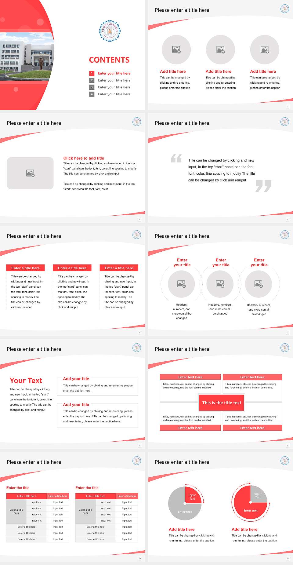 C.U. Shah University Course/Courseware Creation PPT Template4:3 ratio PPT effect preview image2