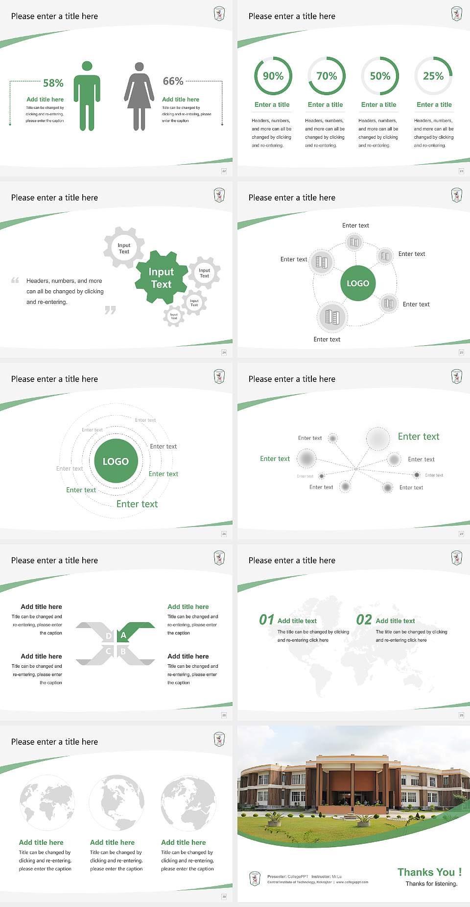 Central Institute of Technology, Kokrajhar Course/Courseware Creation PPT Template4:3 ratio PPT effect preview image4