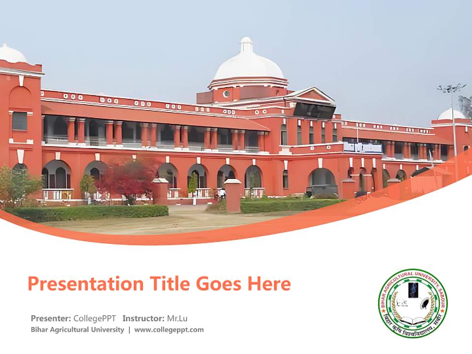 Bihar Agricultural University Course/Courseware Creation PPT Template4:3 ratio PPT effect preview image5