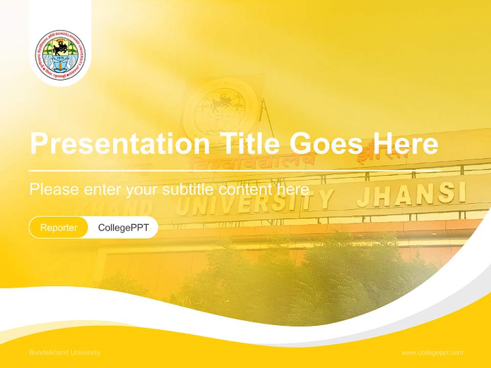 Bundelkhand University Lecture Sharing and Networking Event PPT Template4:3 ratio PPT effect preview image4