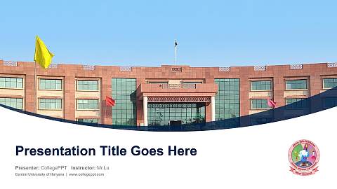 Central University of Haryana Course/Courseware Creation PPT Template