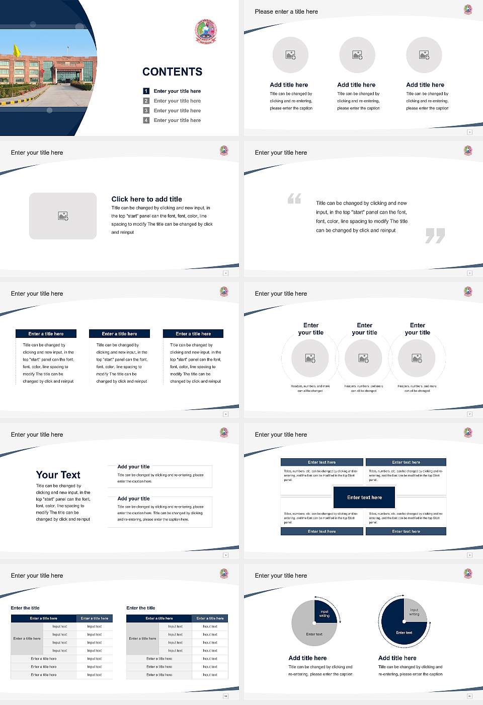 Central University of Haryana Course/Courseware Creation PPT Template16:9 ratio PPT effect preview image2