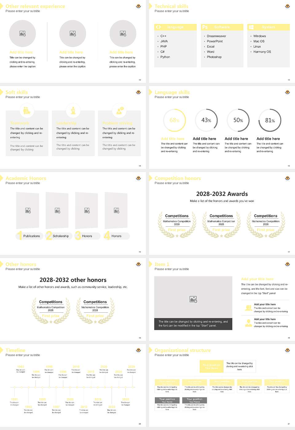 Bharathiar University Resume PPT Template16:9 ratio PPT effect preview image3