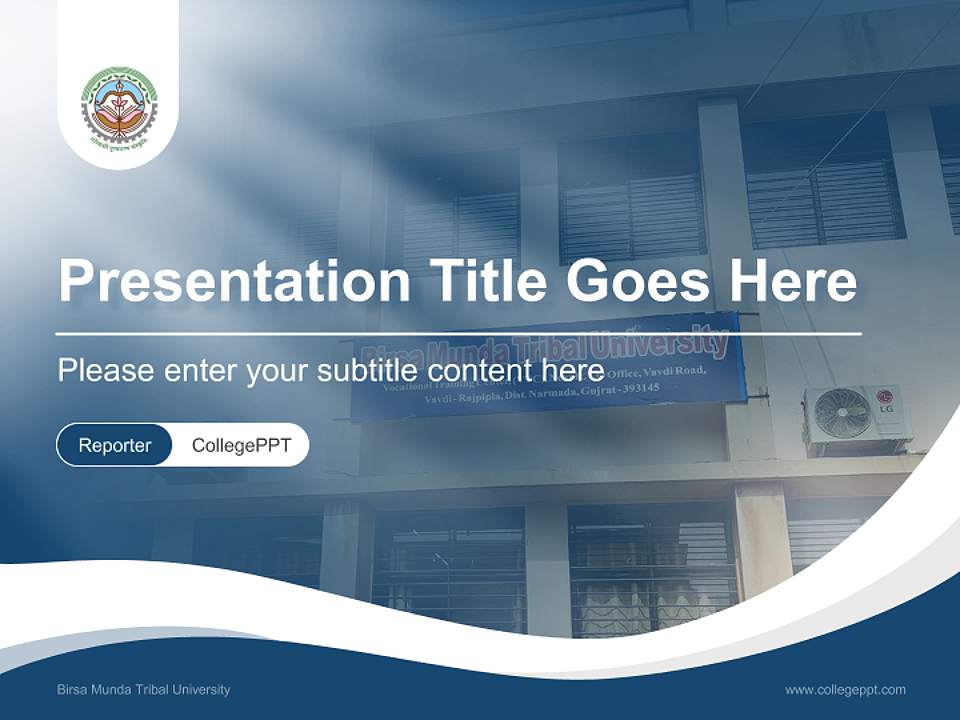 Birsa Munda Tribal University Lecture Sharing and Networking Event PPT Template4:3 ratio PPT effect preview image4