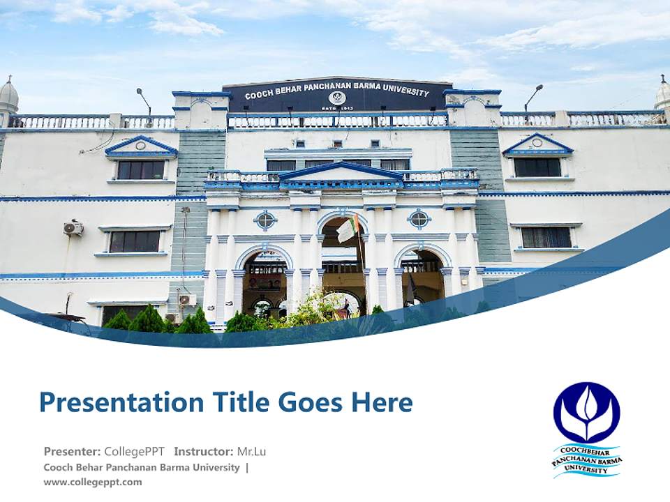 Cooch Behar Panchanan Barma University Course/Courseware Creation PPT Template4:3 ratio PPT effect preview image5