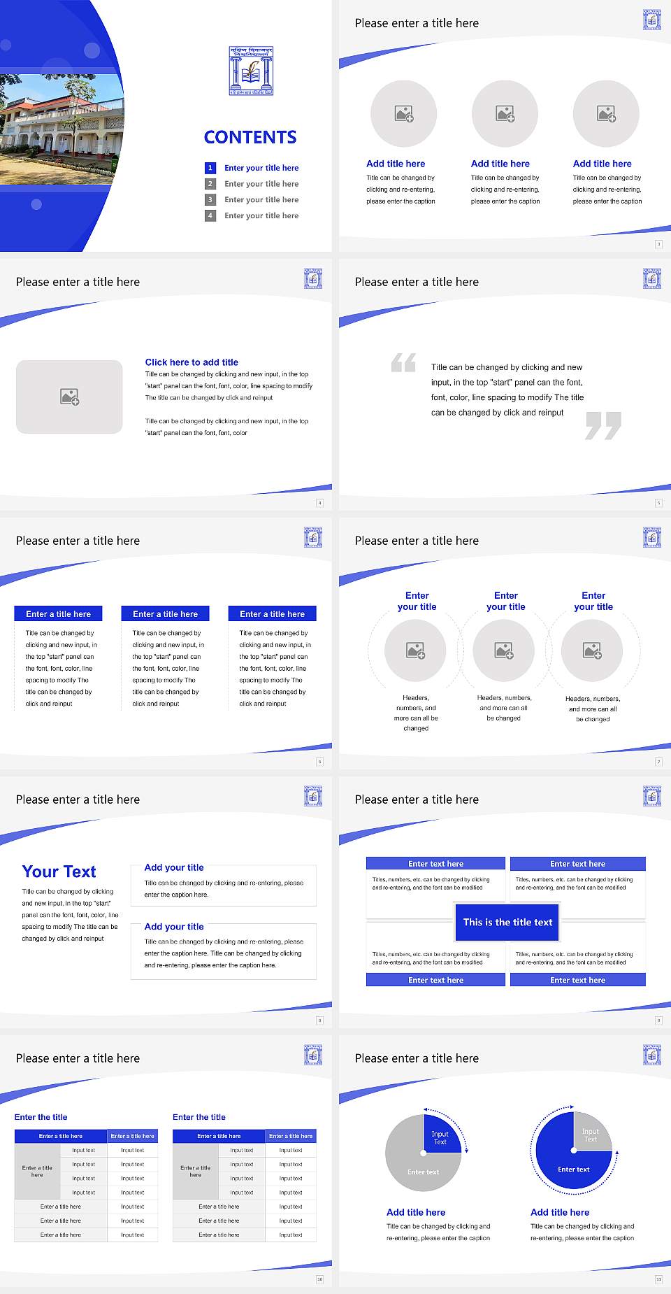 Dakshin Dinajpur University Course/Courseware Creation PPT Template4:3 ratio PPT effect preview image2