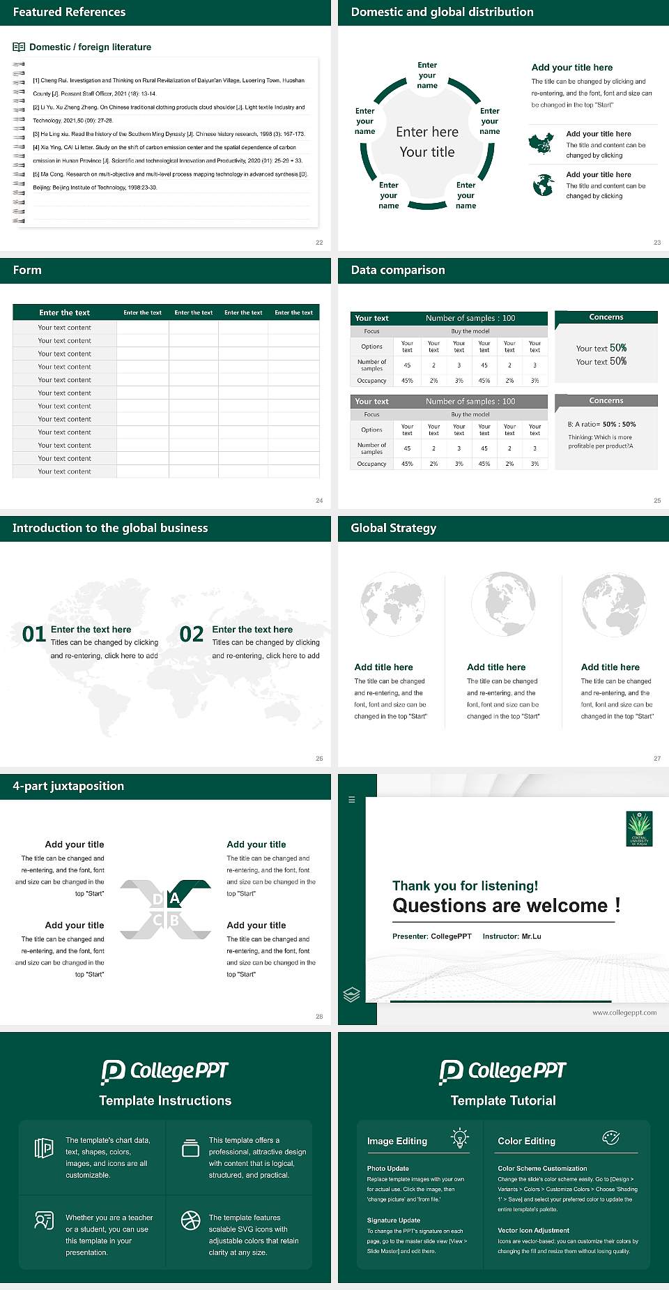 Central University of Punjab Thesis Proposal/Graduation Defense PPT Template4:3 ratio PPT effect preview image4
