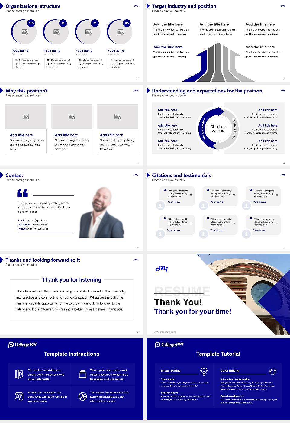 Chennai Mathematical Institute Resume PPT Template16:9 ratio PPT effect preview image4
