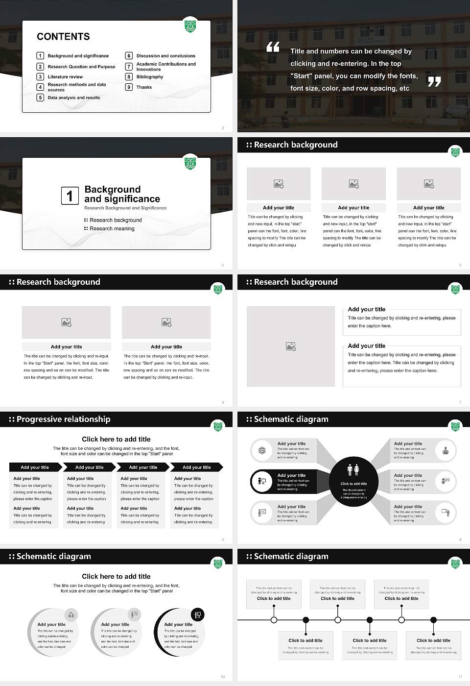 CMJ University Graduation Thesis Defense PPT Template16:9 ratio PPT effect preview image2
