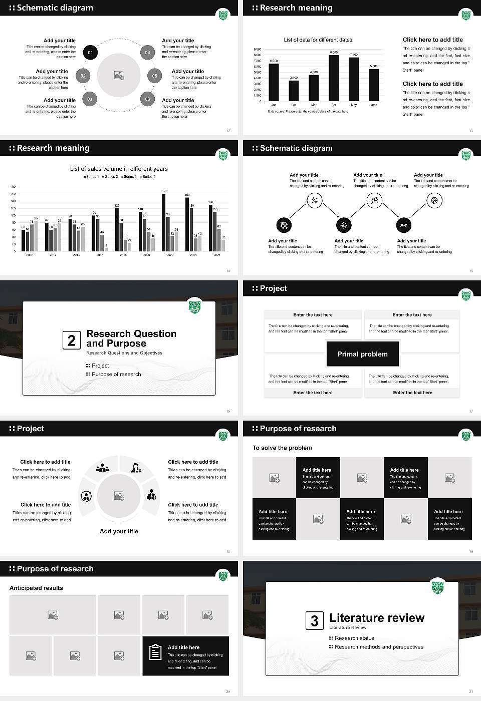 CMJ University Graduation Thesis Defense PPT Template16:9 ratio PPT effect preview image3