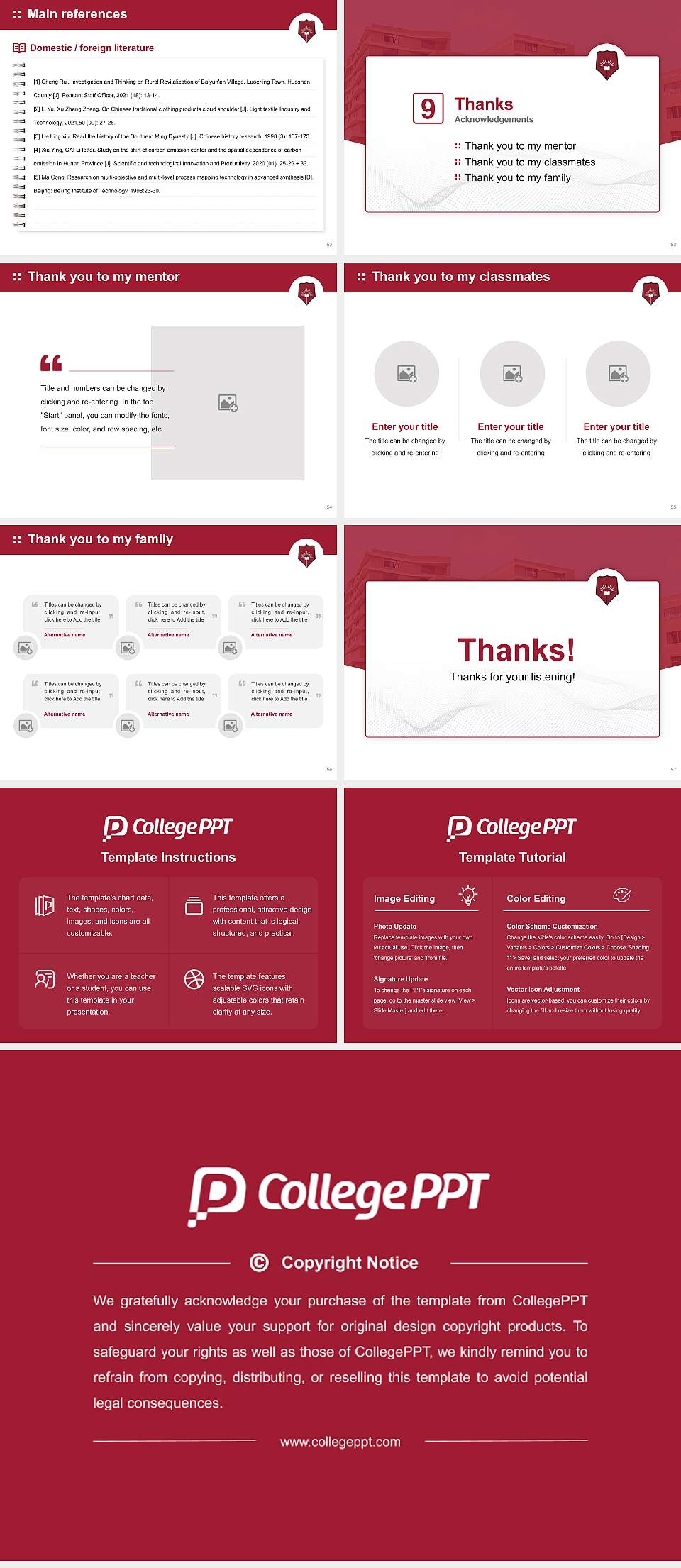 D.Y. Patil University Graduation Thesis Defense PPT Template4:3 ratio PPT effect preview image7