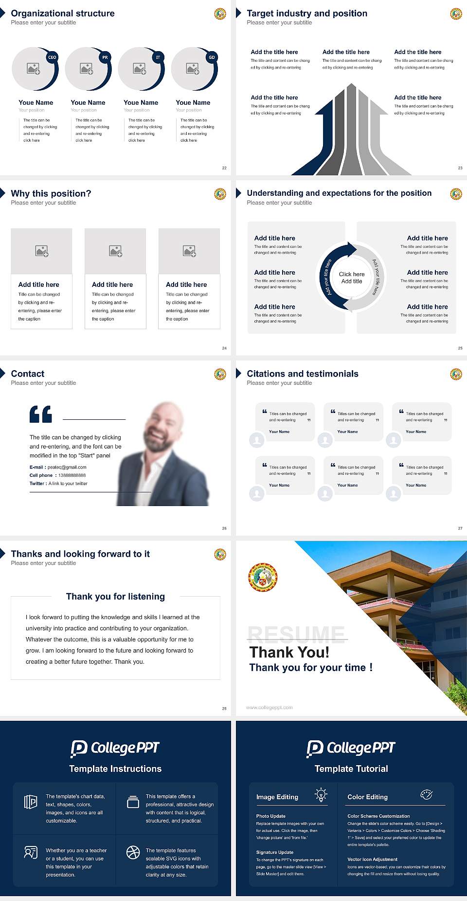 Centurion University of Technology and Management, Visakhapatnam Resume PPT Template4:3 ratio PPT effect preview image4