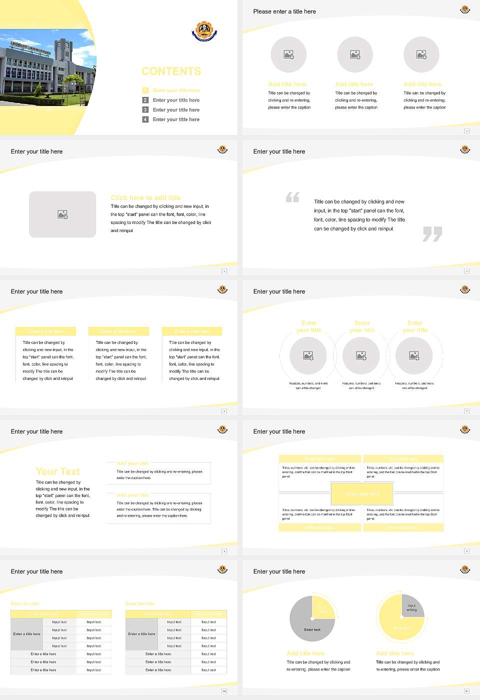 Bharathiar University Course/Courseware Creation PPT Template16:9 ratio PPT effect preview image2