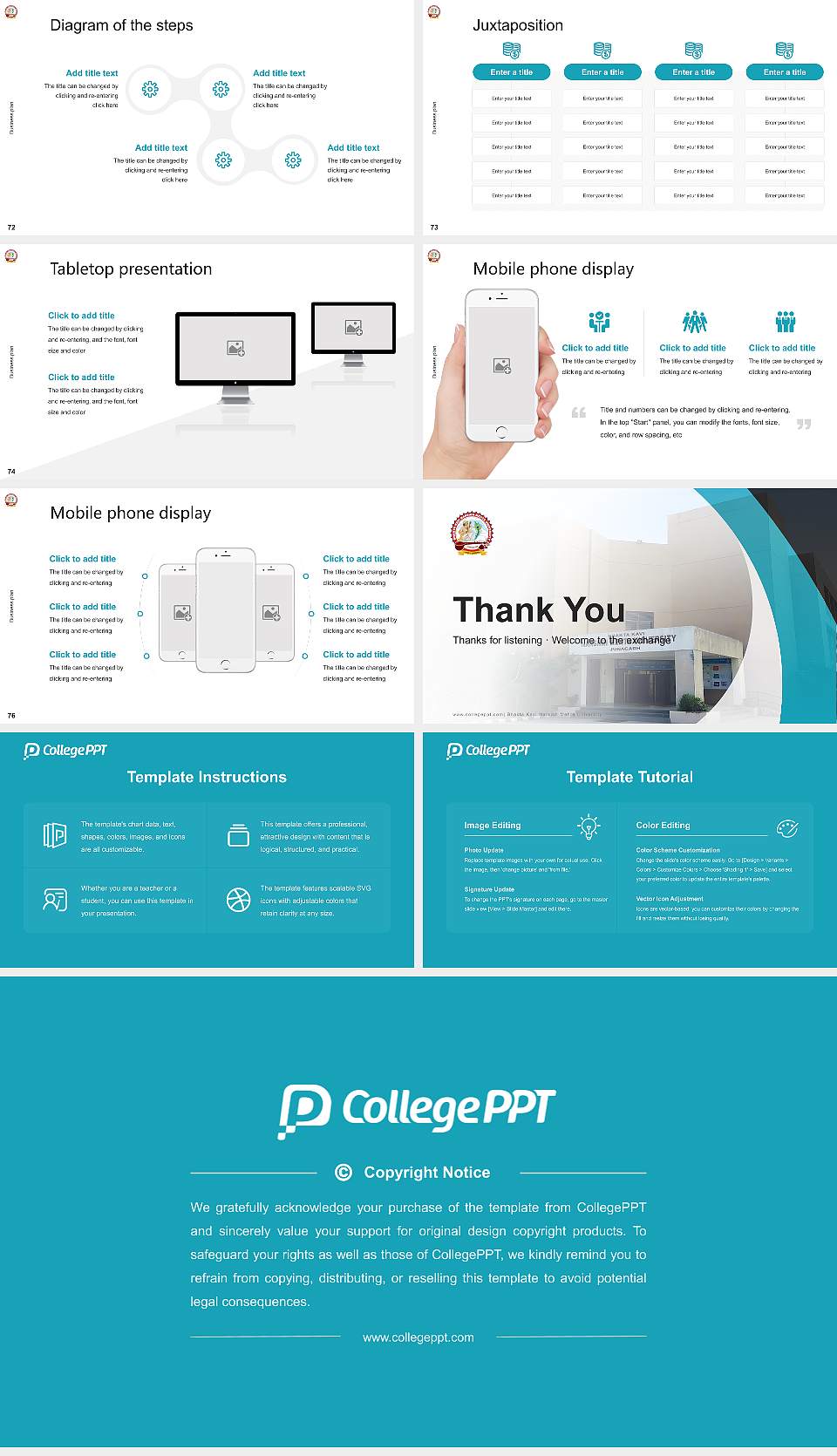 Bhakta Kavi Narsinh Mehta University Competition/Entrepreneurship Contest PPT Template16:9 ratio PPT effect preview image9