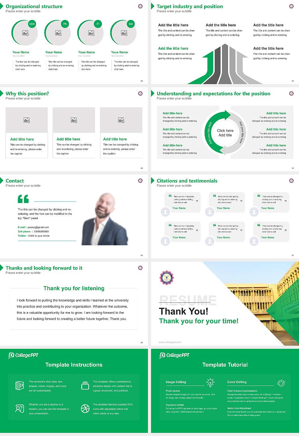 Hemchand Yadav Vishwavidyalaya Resume PPT Template16:9 ratio PPT effect preview image4