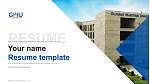 Gujarat Maritime University Resume Templat PPT