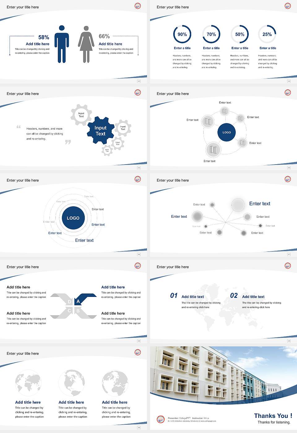 Dr. B. R. Ambedkar University, Srikakulam Course/Courseware Creation PPT Template16:9 ratio PPT effect preview image4