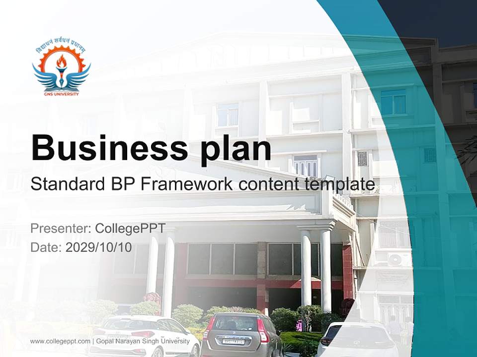 Gopal Narayan Singh University Competition/Entrepreneurship Contest PPT Template4:3 ratio PPT effect preview image9