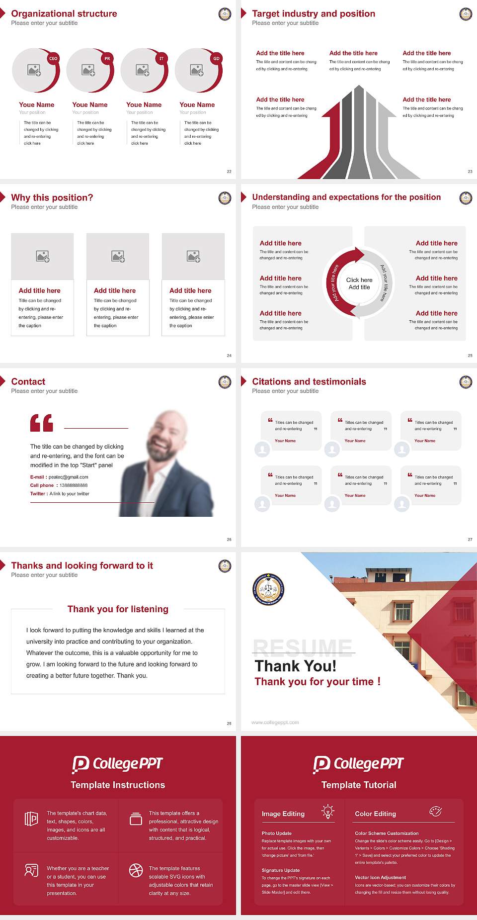 Dr. Bhimrao Ambedkar Law University Resume PPT Template4:3 ratio PPT effect preview image4