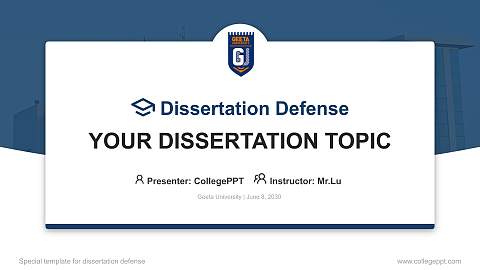 Geeta University Graduation Thesis Defense PPT Template