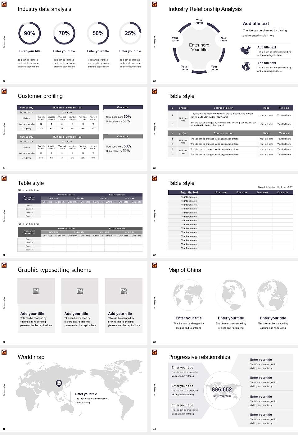 Garden City University Competition/Entrepreneurship Contest PPT Template16:9 ratio PPT effect preview image5
