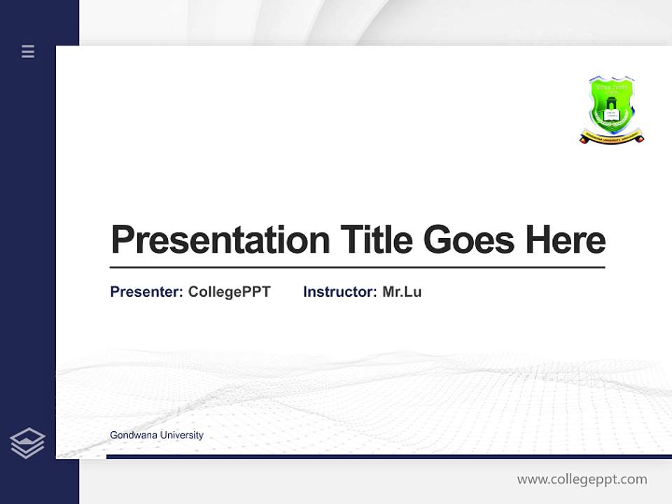 Gondwana University Thesis Proposal/Graduation Defense PPT Template4:3 ratio PPT effect preview image5