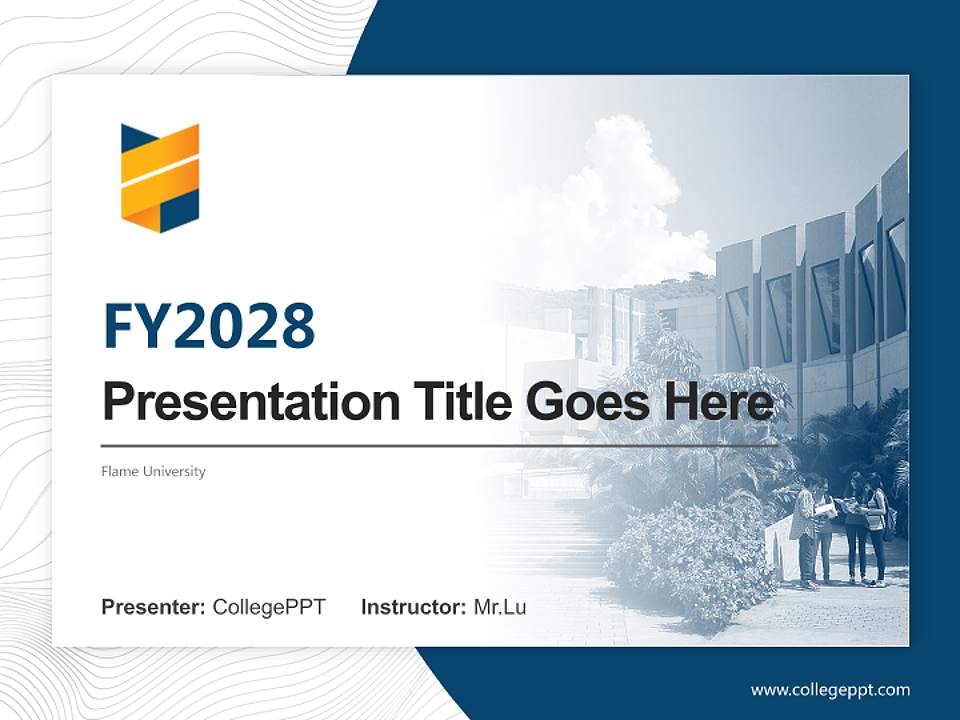 Flame University Academic Presentation/Research Findings Report PPT Template4:3 ratio PPT effect preview image5