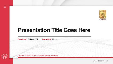 Deccan College of Post-Graduate & Research Institute Thesis Proposal/Graduation Defense PPT Template
