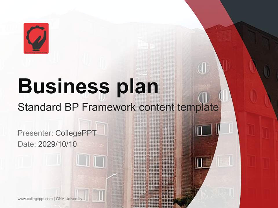 GNA University Competition/Entrepreneurship Contest PPT Template4:3 ratio PPT effect preview image9