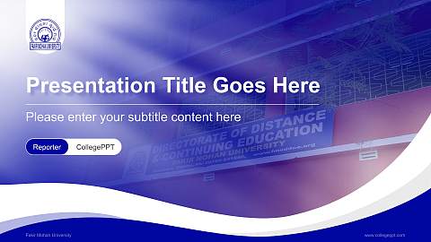 Fakir Mohan University Lecture Sharing and Networking Event PPT Template