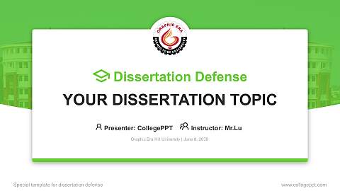 Graphic Era Hill University Graduation Thesis Defense PPT Template