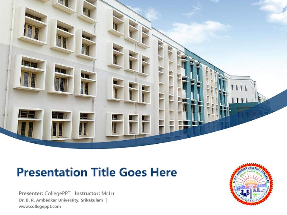 Dr. B. R. Ambedkar University, Srikakulam Course/Courseware Creation PPT Template4:3 ratio PPT effect preview image5