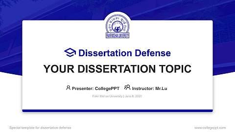 Fakir Mohan University Graduation Thesis Defense PPT Template