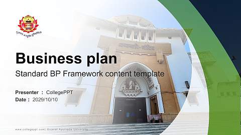 Gujarat Ayurveda University Competition/Entrepreneurship Contest PPT Template