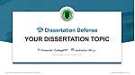 Forest Research Institute Graduation Thesis Defense PPT Template