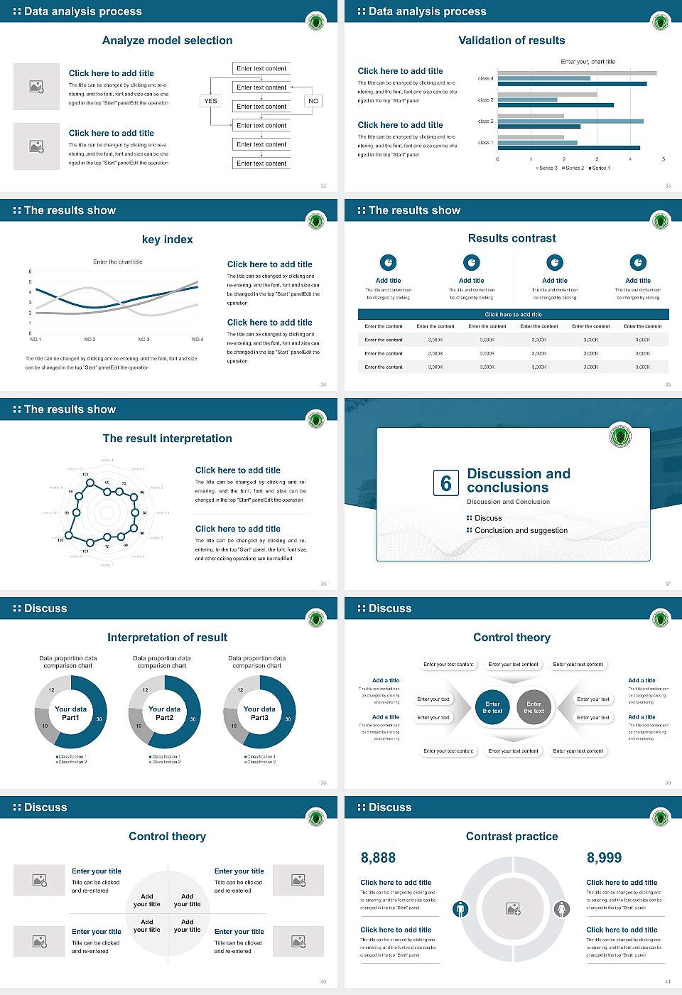 Forest Research Institute Graduation Thesis Defense PPT Template16:9 ratio PPT effect preview image5